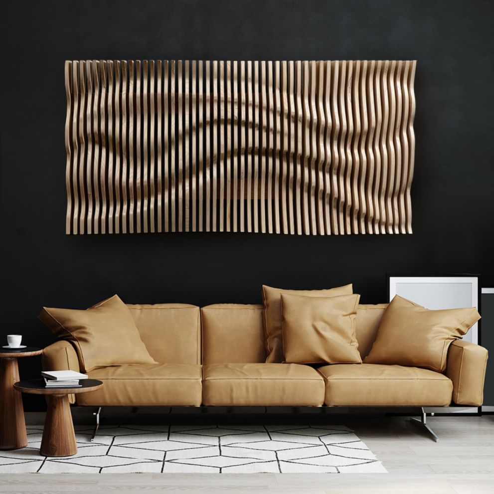 Diffusor "3D Wave" | Natural | 145,5 cm x 74 cm | SW10099.3